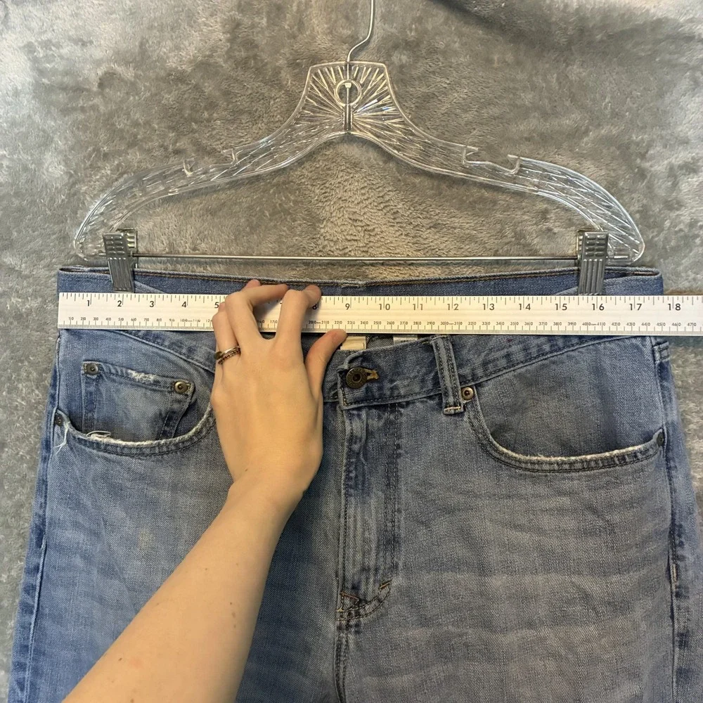 Vtg Banana Republic Mens Boot Cut Jeans 35x32 Casual Normcore Distressed Basic